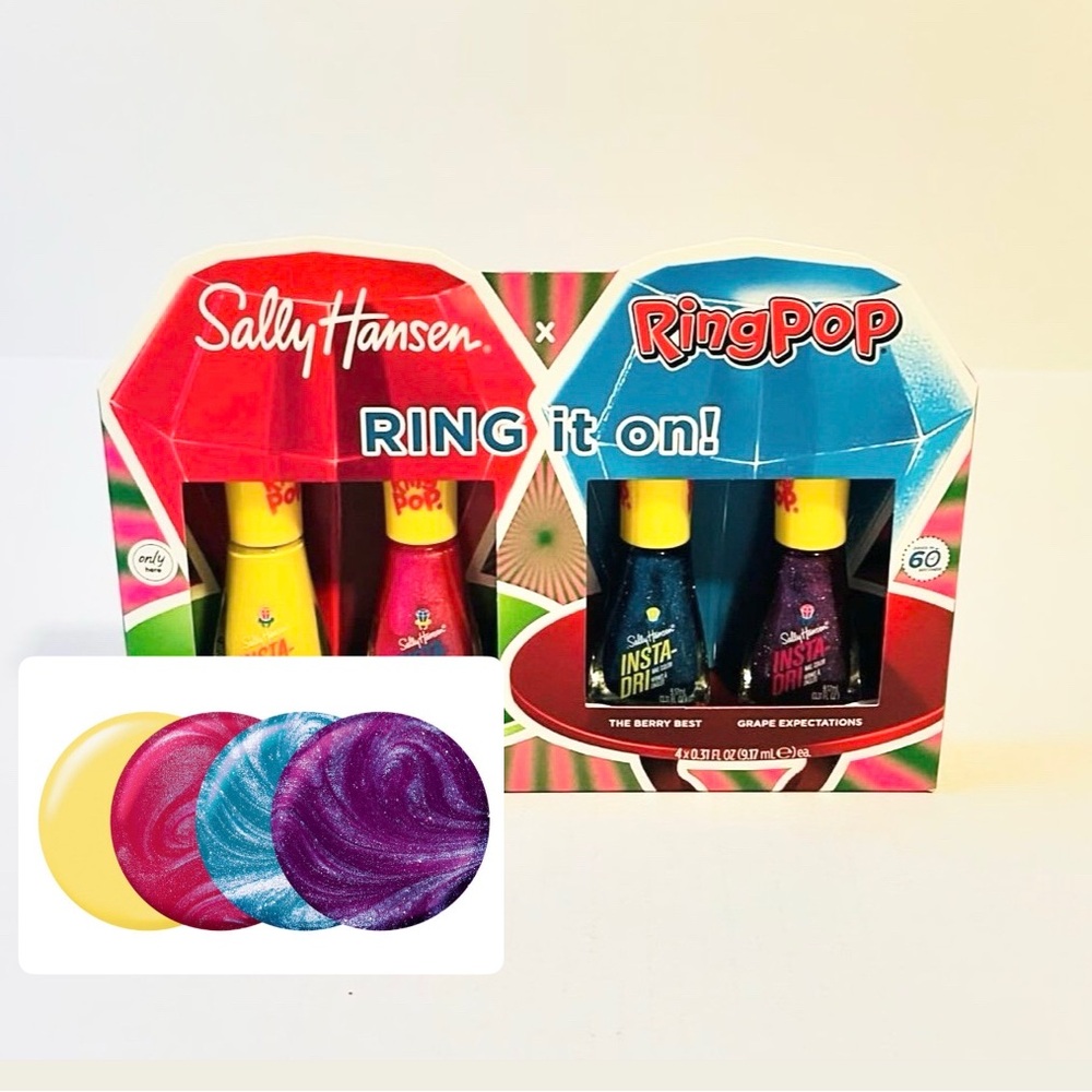 Sally Hansen Insta-Dri x Ring Pop Nail Polish Quad Giftset